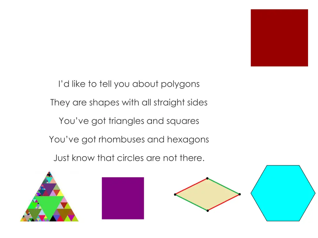 i d like to tell you about polygons