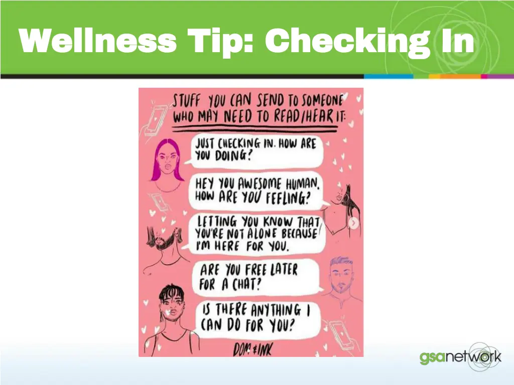 wellness tip checking in wellness tip checking in