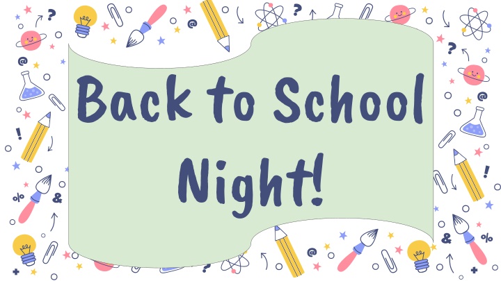 back to school night