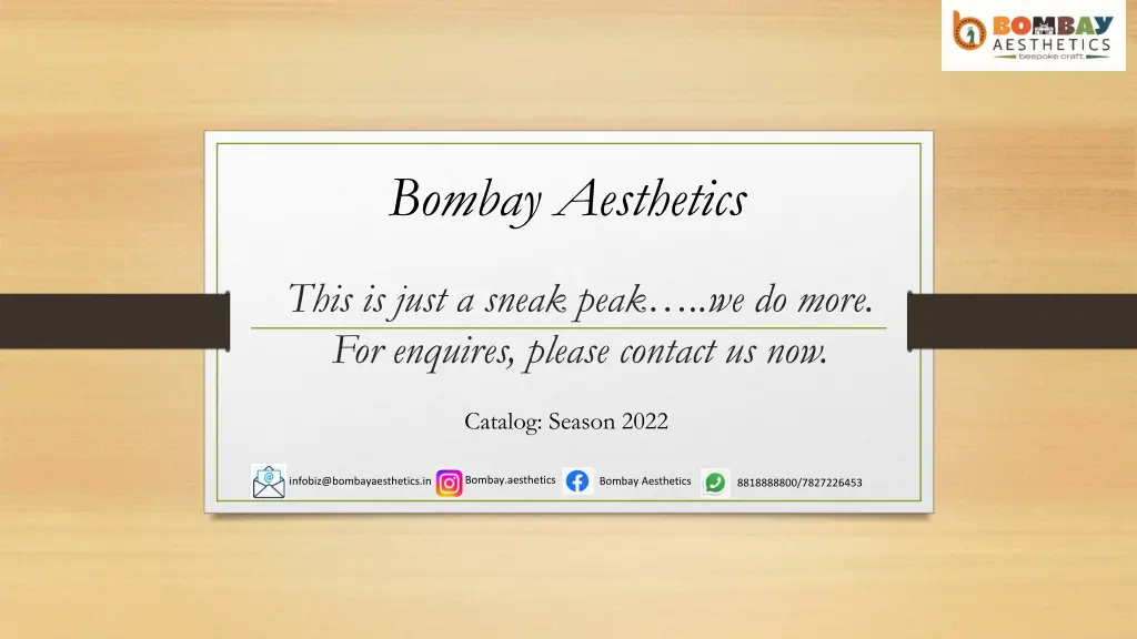 bombay aesthetics 1