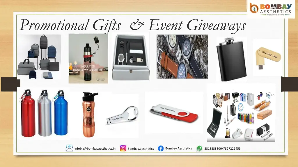 promotional gifts event giveaways 1