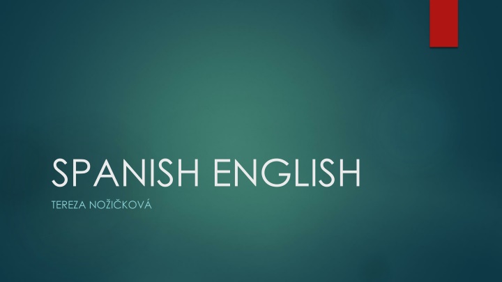 spanish english tereza no i kov