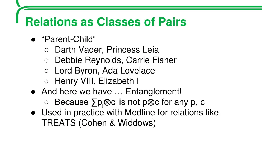 relations as classes of pairs