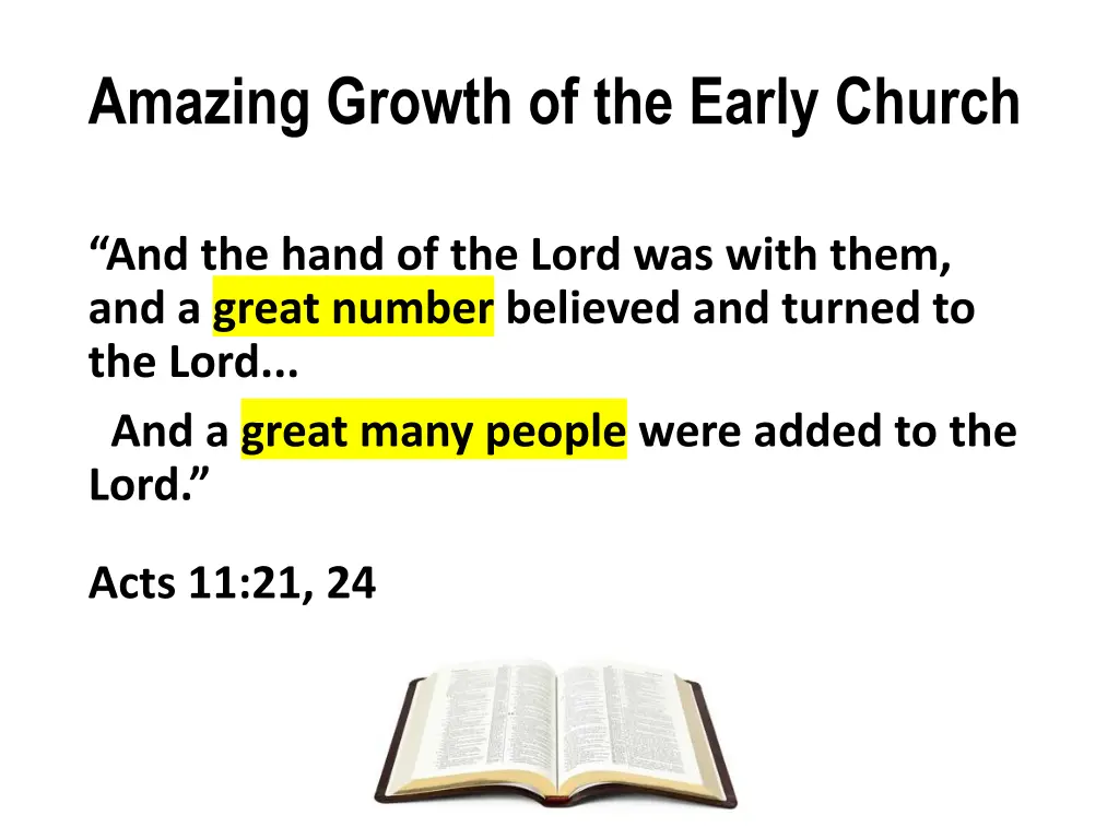 amazing growth of the early church 7