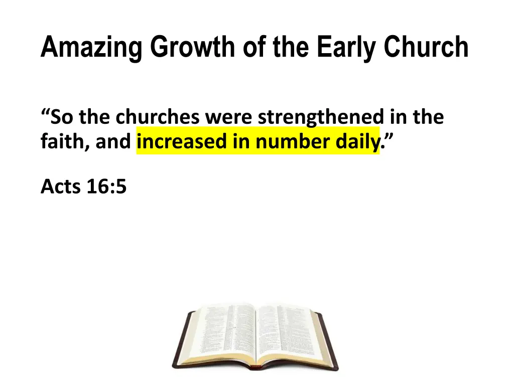 amazing growth of the early church 8