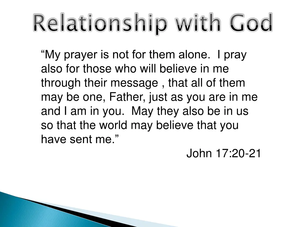 relationship with god