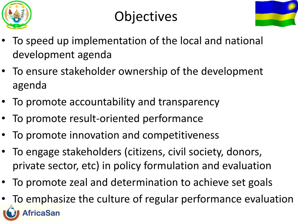 objectives