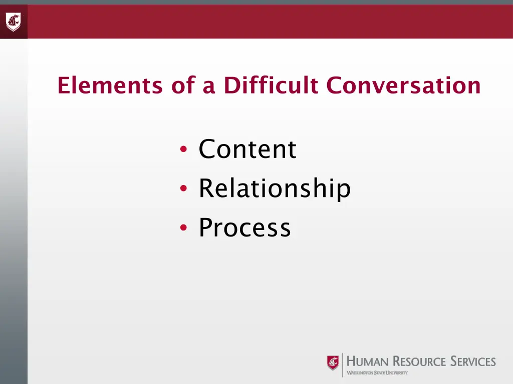 elements of a difficult conversation