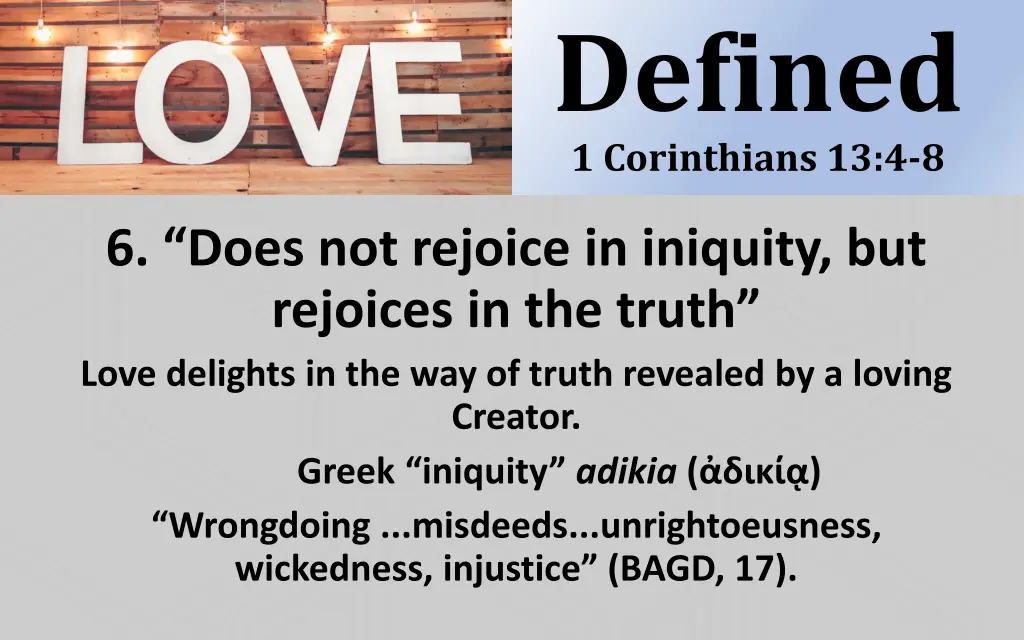 defined 1 corinthians 13 4 8 19