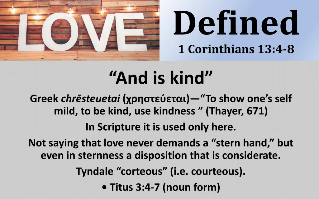 defined 1 corinthians 13 4 8 5