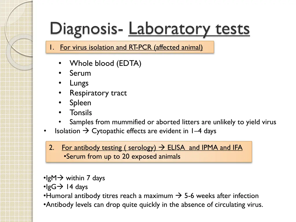 diagnosis laboratory tests