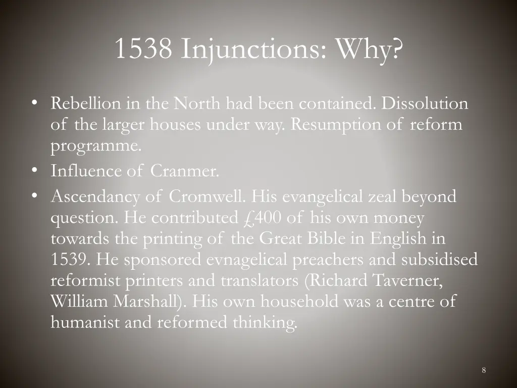 1538 injunctions why