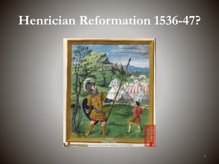 henrician reformation 1536 47