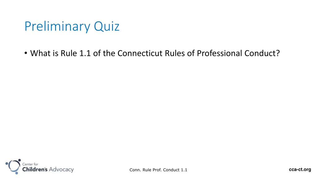 preliminary quiz