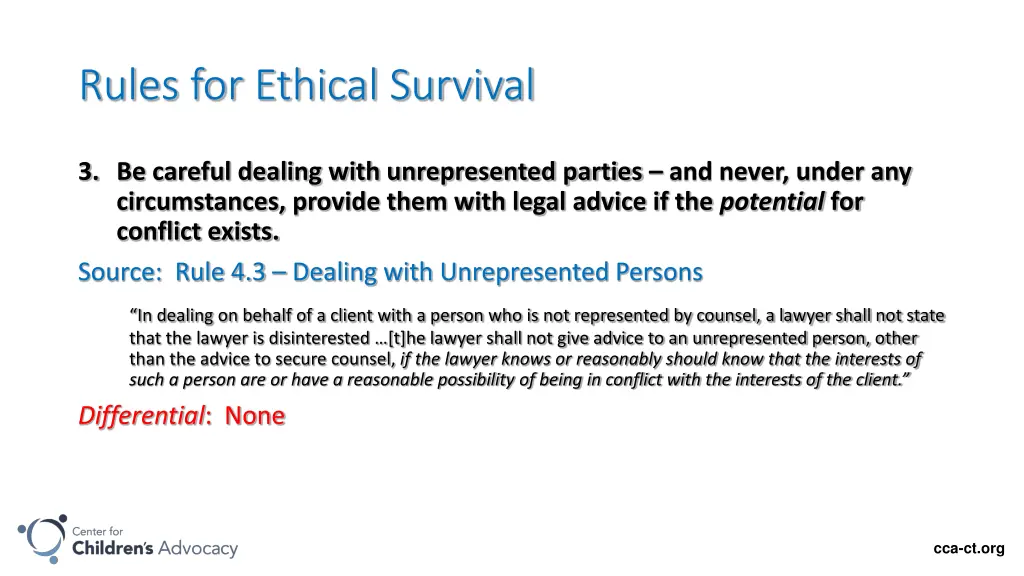 rules for ethical survival 1