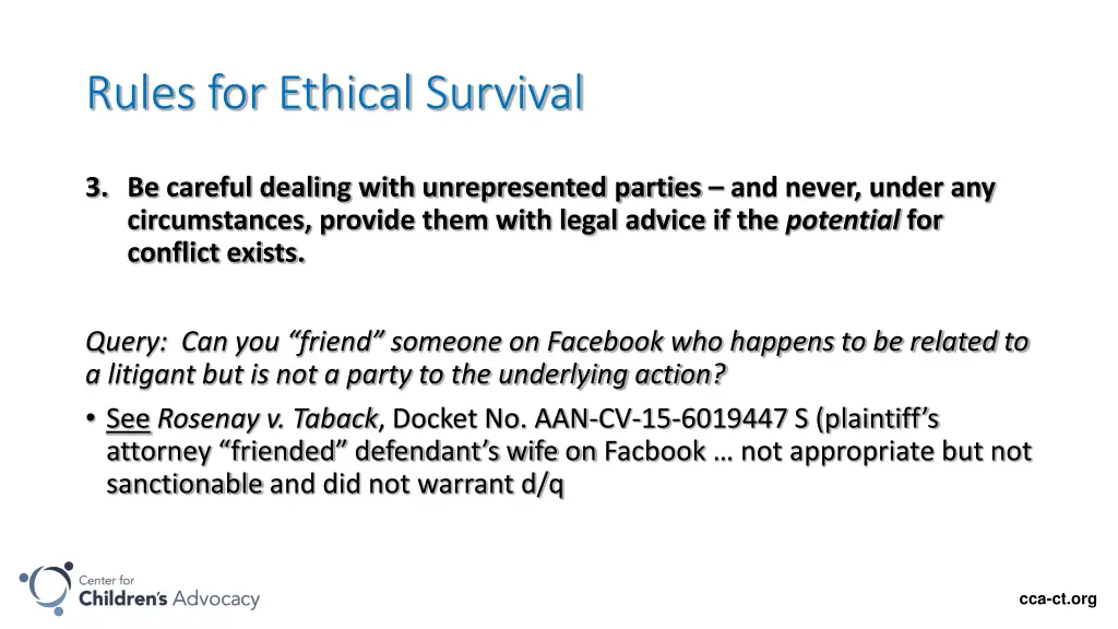 rules for ethical survival 2