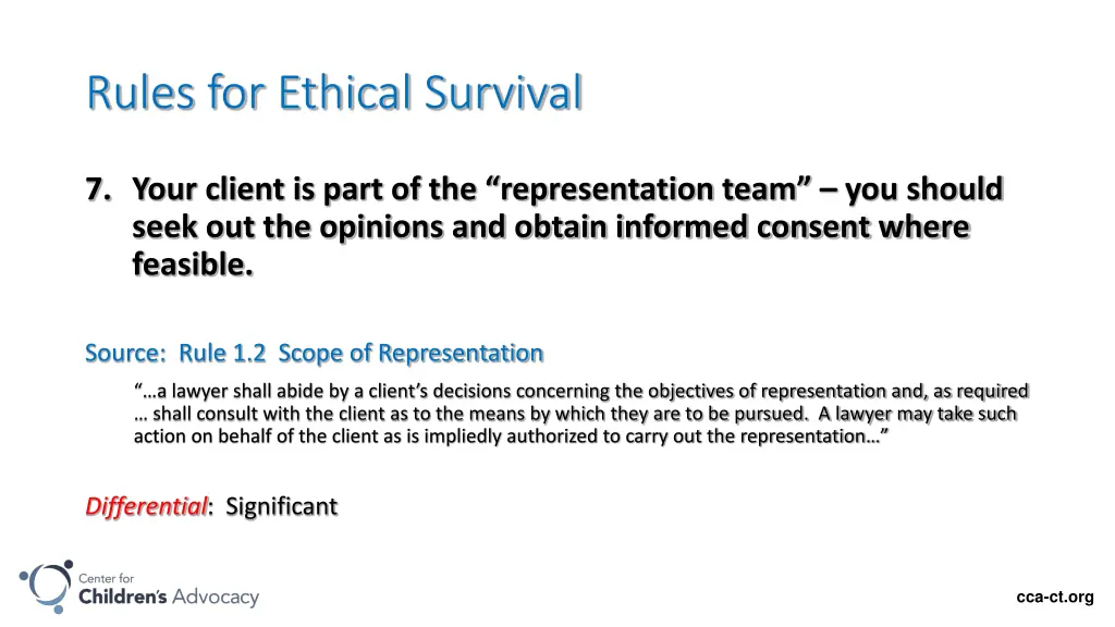 rules for ethical survival 6