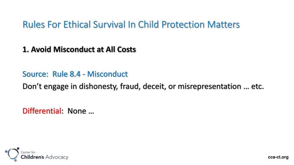 rules for ethical survival in child protection 1