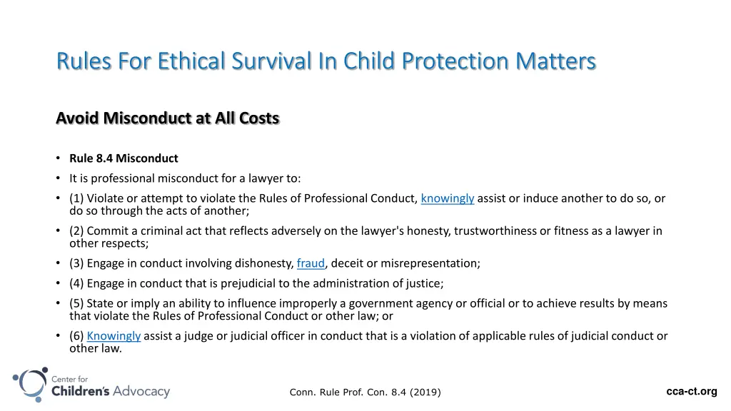 rules for ethical survival in child protection 2