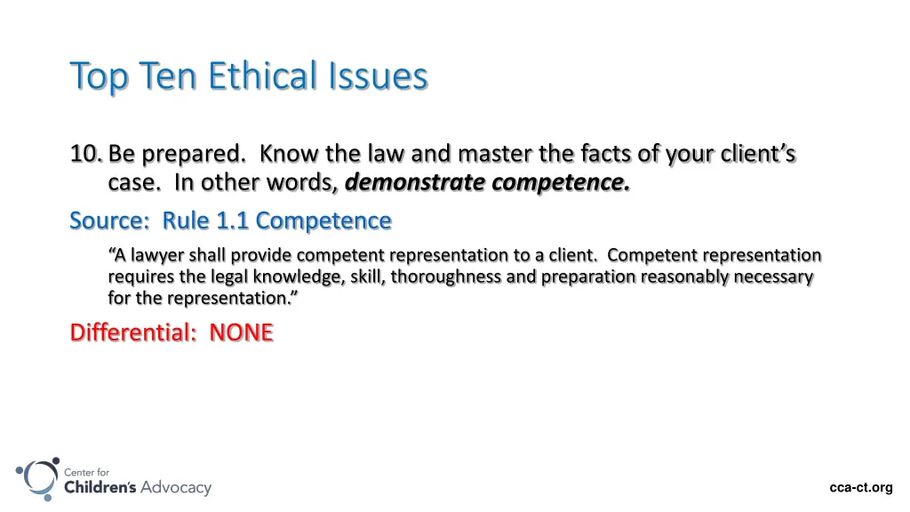 top ten ethical issues 1