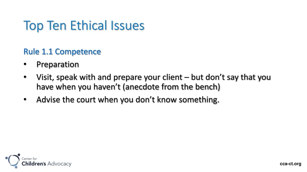 top ten ethical issues 2