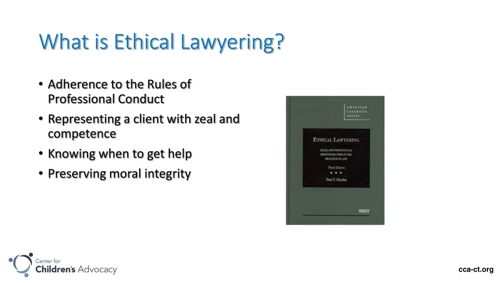 what is ethical lawyering