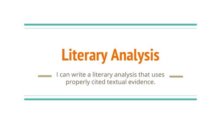 literary analysis