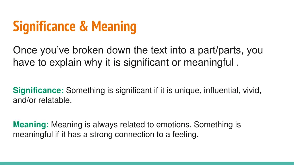 significance meaning