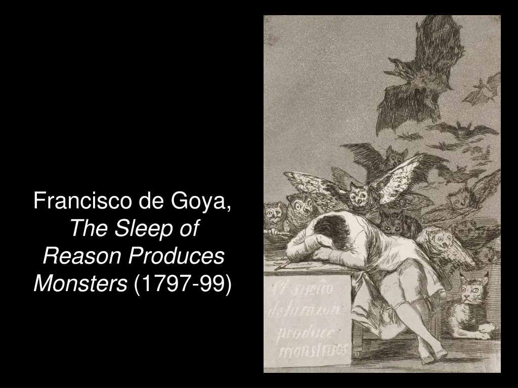 francisco de goya the sleep of reason produces