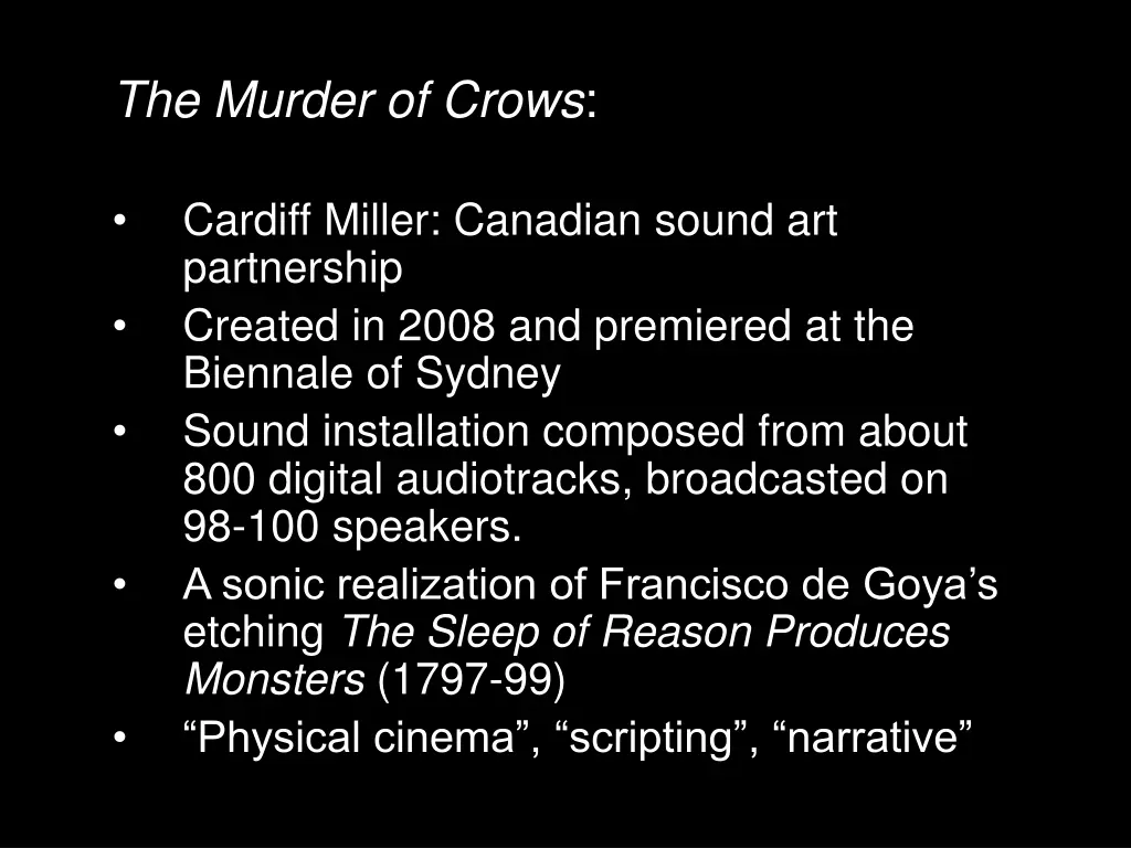 the murder of crows