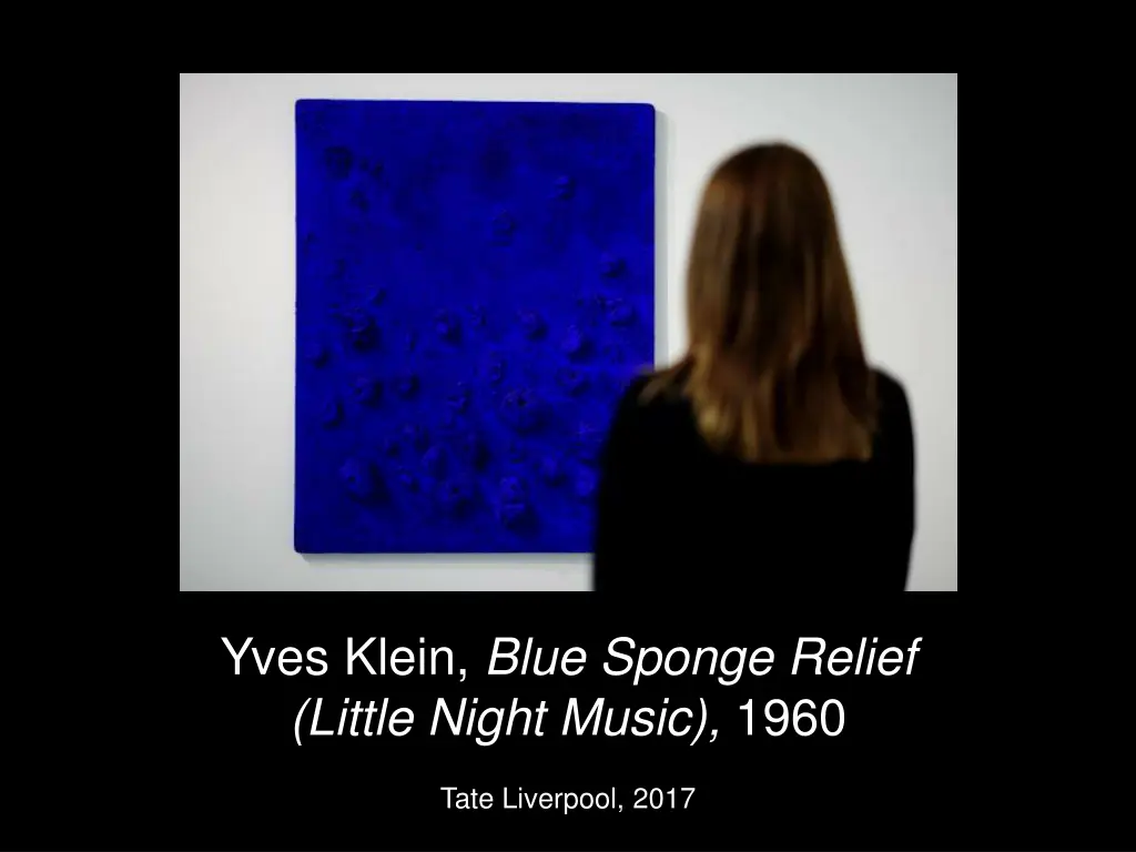 yves klein blue sponge relief little night music