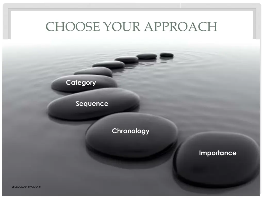 choose your approach