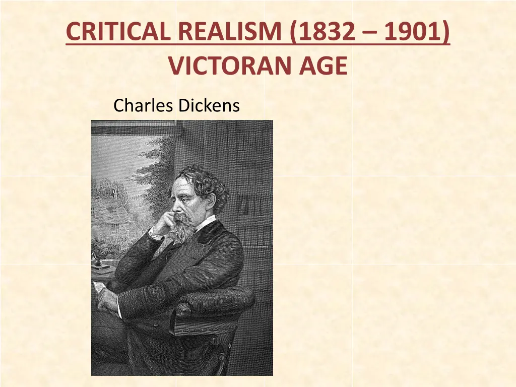 critical realism 1832 1901 victoran age