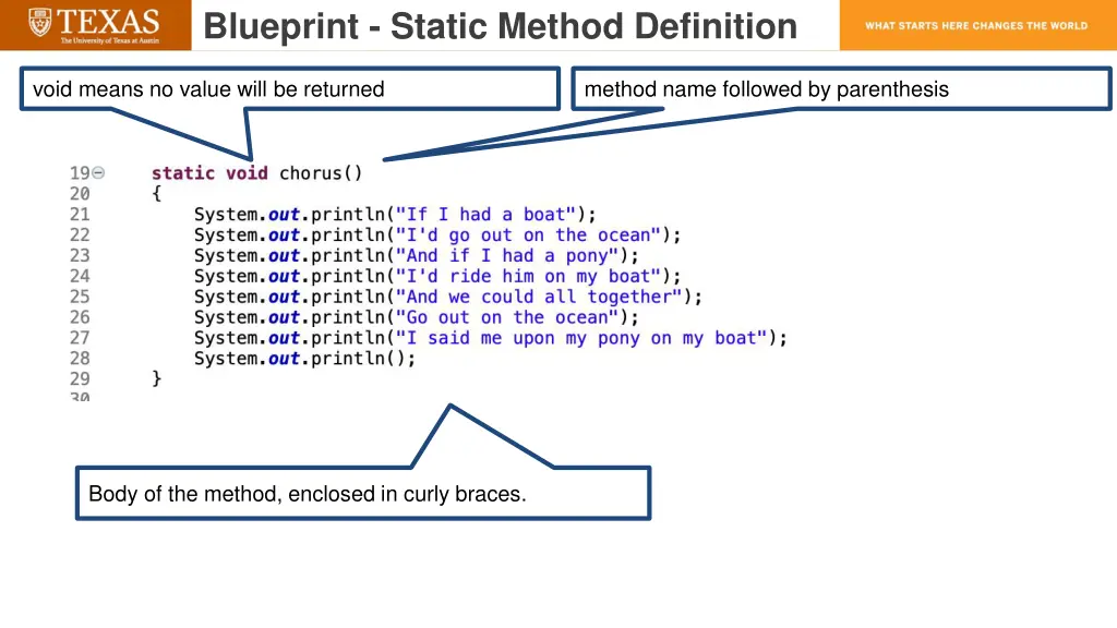 blueprint static method definition