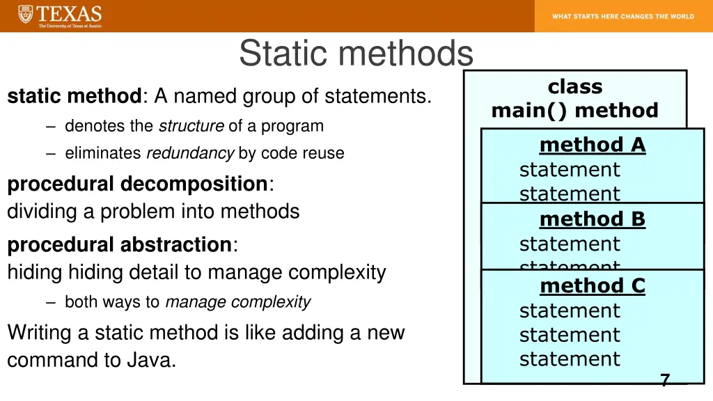 static methods