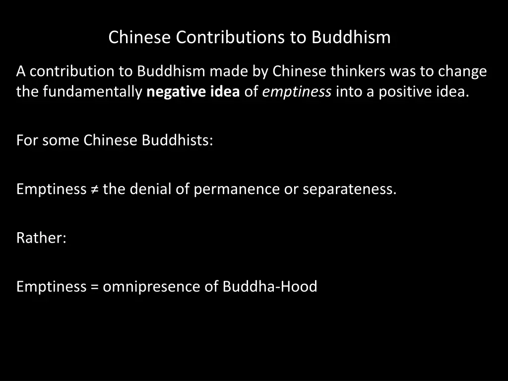 chinese contributions to buddhism