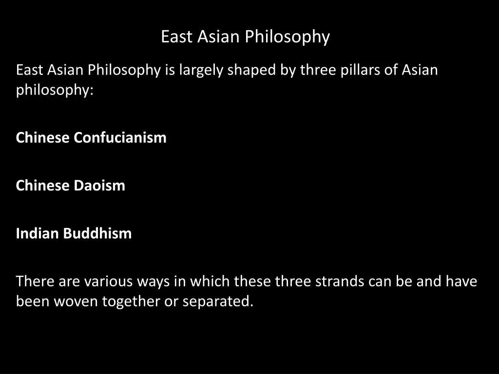 east asian philosophy 1