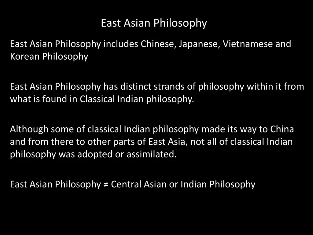 east asian philosophy