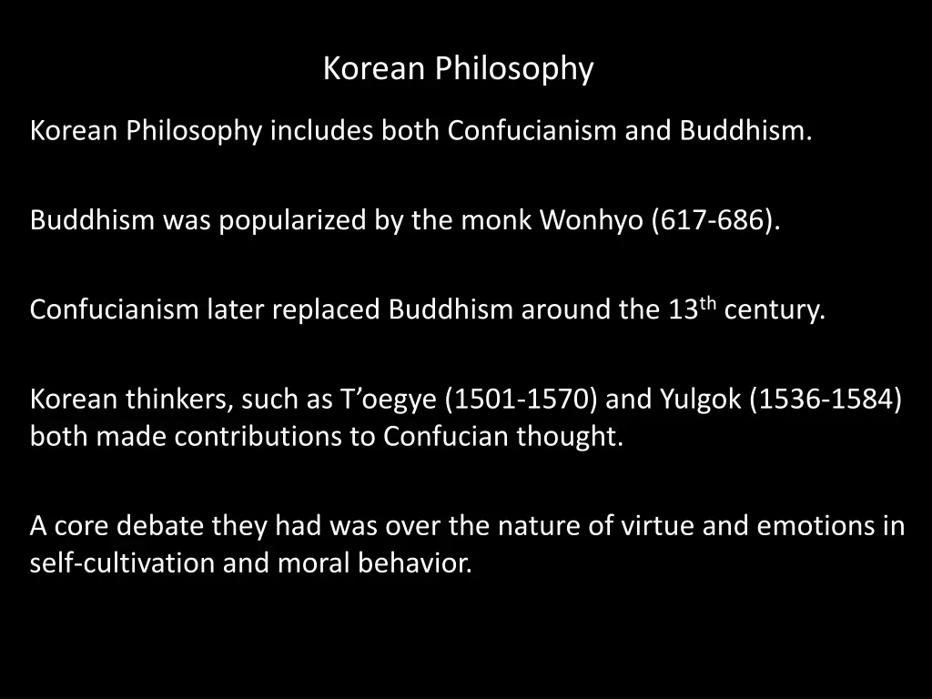 korean philosophy