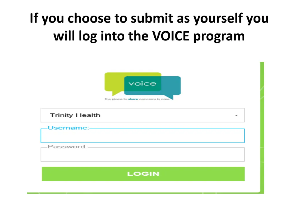 if you choose to submit as yourself you will