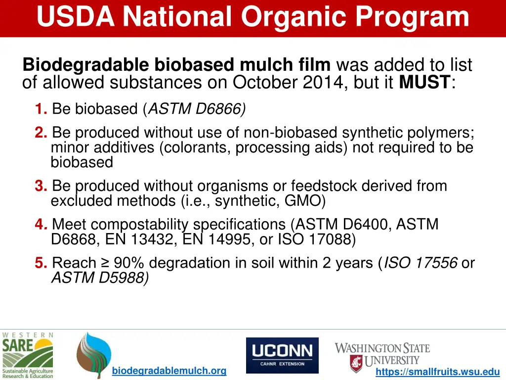 usda national organic program