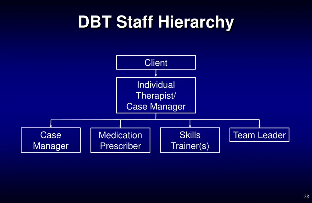 dbt staff hierarchy