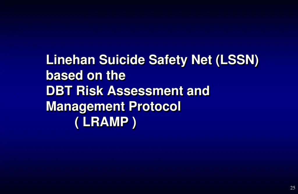 linehan suicide safety net lssn based