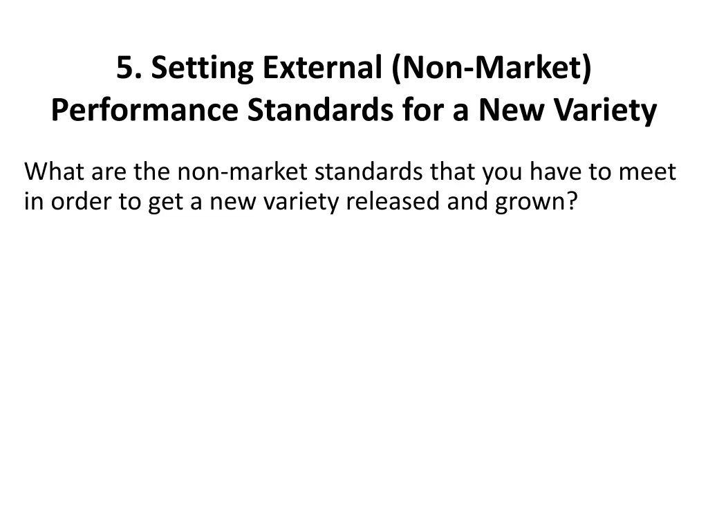 5 setting external non market performance