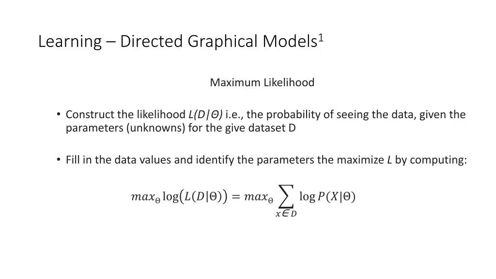 learning directed graphical models 1