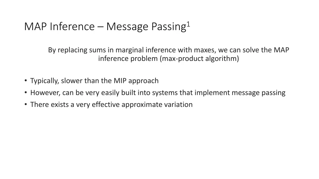 map inference message passing 1