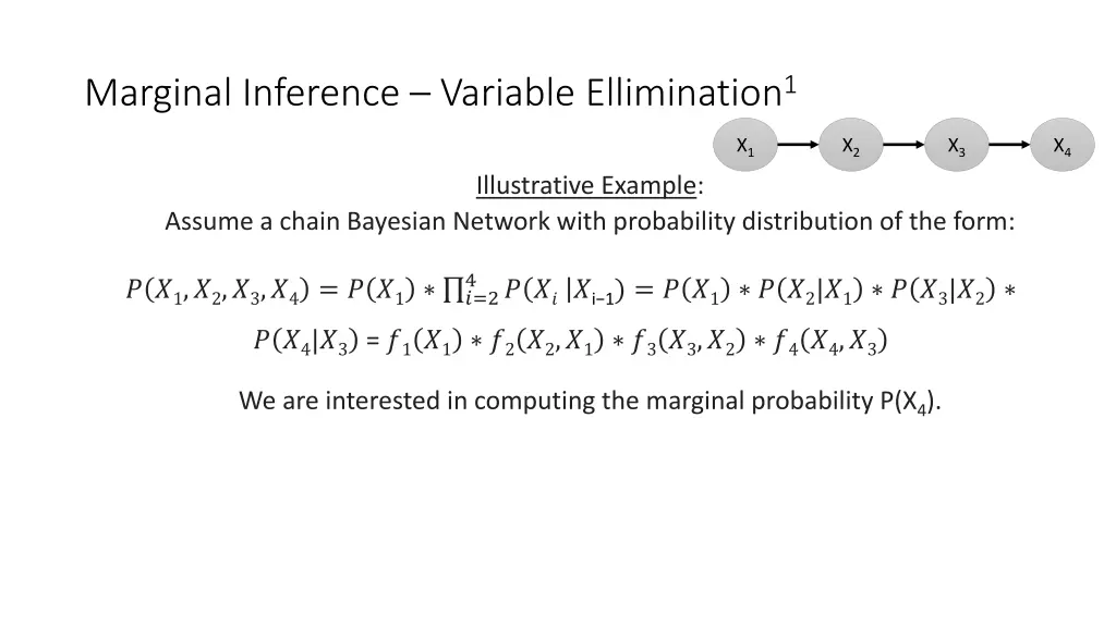 marginal inference variable ellimination 1