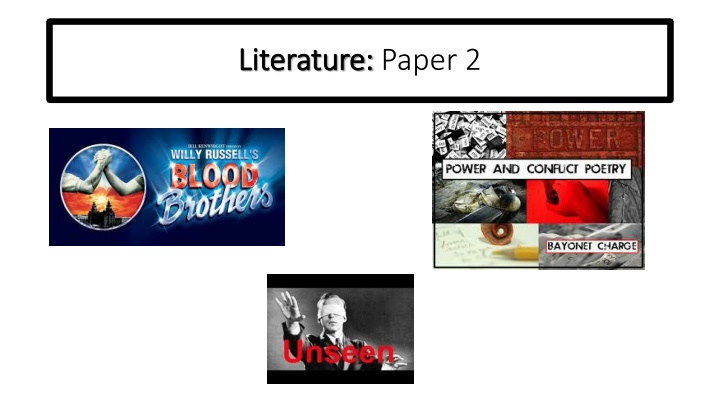 literature literature paper 2