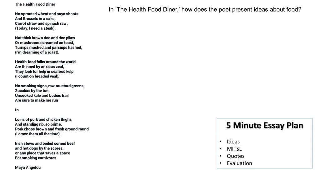 the health food diner