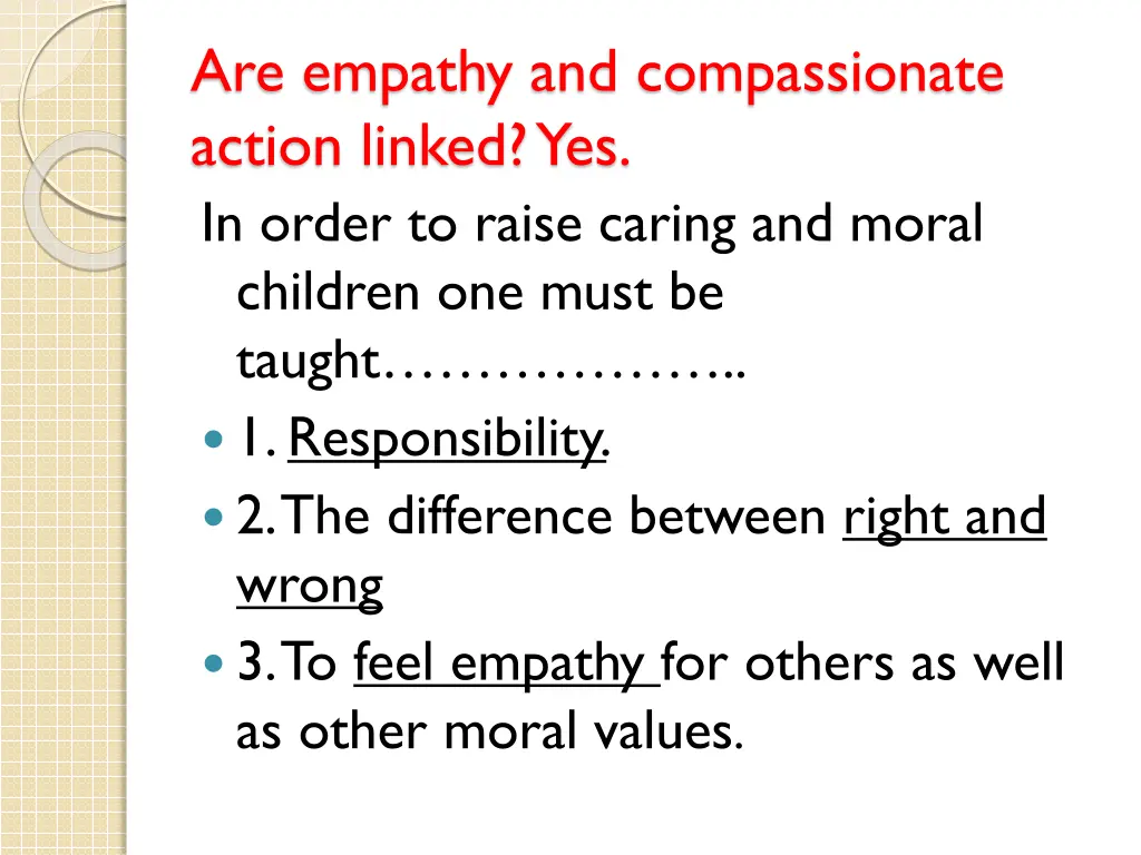 are empathy and compassionate action linked